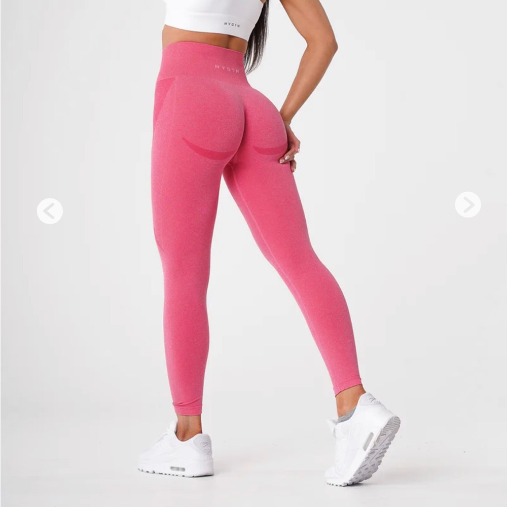 Hot Pink Contour Seamless Leggings - S